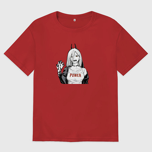 Мужская футболка оверсайз GFEH / Красный – фото 1