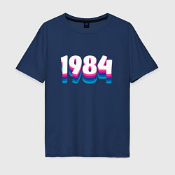 Мужская футболка оверсайз Made in 1984 vintage art