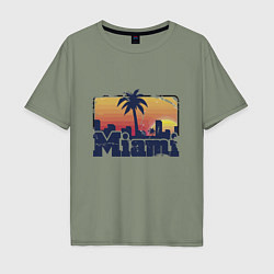 Мужская футболка оверсайз Beach of Miami
