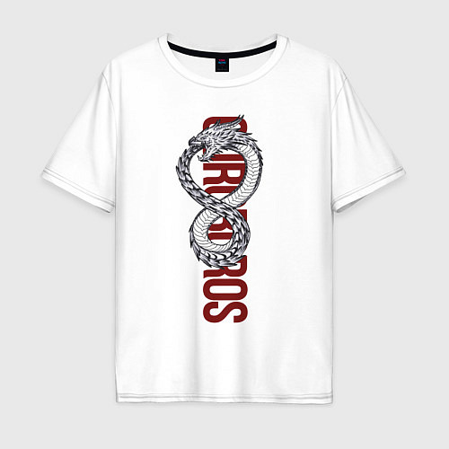Мужская футболка оверсайз Ouroboros / Белый – фото 1