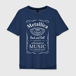 Мужская футболка оверсайз Metallica в стиле Jack Daniels