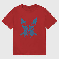 Футболка оверсайз мужская X-COM alien, цвет: красный