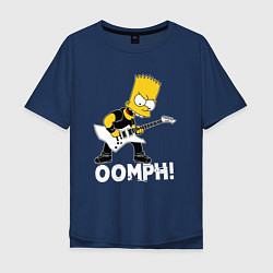 Мужская футболка оверсайз OOMPH! Барт Симпсон роке