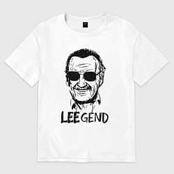 Футболка оверсайз мужская Leegend, цвет: белый