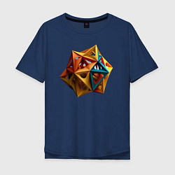 Мужская футболка оверсайз Геометрический многоугольник