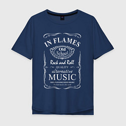 Мужская футболка оверсайз In Flames в стиле Jack Daniels
