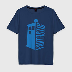 Мужская футболка оверсайз Fantastic tardis