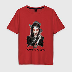 Мужская футболка оверсайз Marilyn Manson clipart