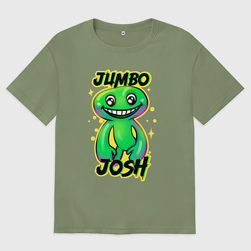Мужская футболка оверсайз Jumbo Josh / Авокадо – фото 1