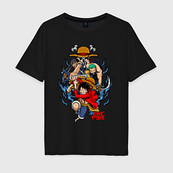 Мужская футболка оверсайз One Piece run