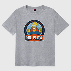 Футболка оверсайз мужская Mr Plow, цвет: меланж