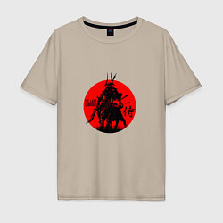 Футболка оверсайз мужская Last Samurai, цвет: миндальный