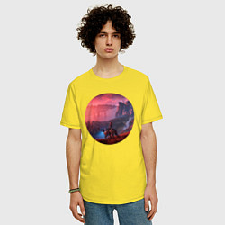 Футболка оверсайз мужская Horizon Элой, цвет: желтый — фото 2