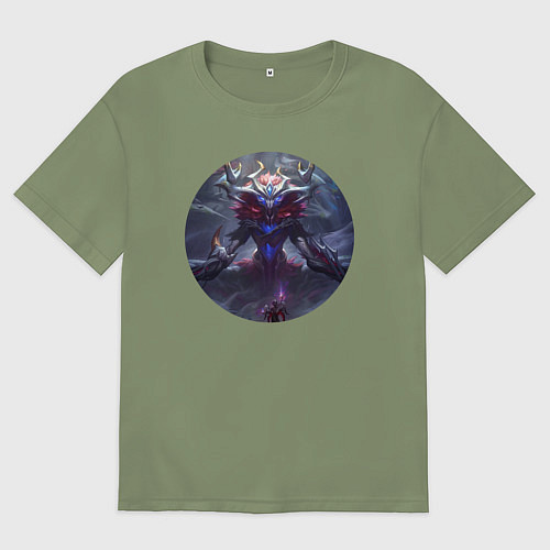 Мужская футболка оверсайз Лига Легенд Иверн / Авокадо – фото 1