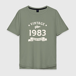 Мужская футболка оверсайз Винтаж 1983 ограниченный выпуск