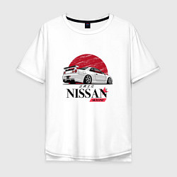 Мужская футболка оверсайз Nissan Skyline japan