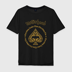 Мужская футболка оверсайз Motorhead золотой