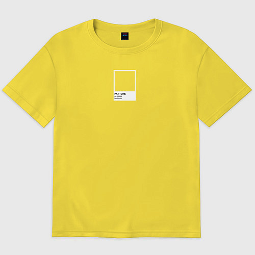 Мужская футболка оверсайз Pantone Best Color / Желтый – фото 1