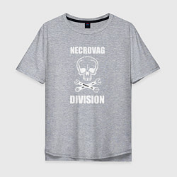 Мужская футболка оверсайз Necrovag white division