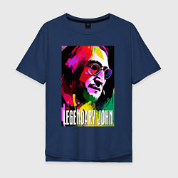Мужская футболка оверсайз Legendary John - The Beatles