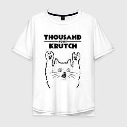 Мужская футболка оверсайз Thousand Foot Krutch - rock cat