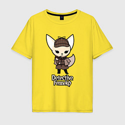 Мужская футболка оверсайз Detective Fenneko