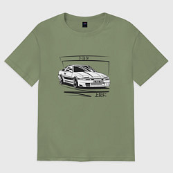 Футболка оверсайз мужская Toyota Supra MK3, цвет: авокадо