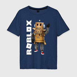 Мужская футболка оверсайз Робот из Роблокс