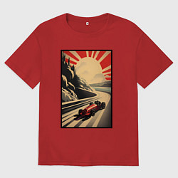 Мужская футболка оверсайз Формула 50x: Болид