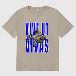 Мужская футболка оверсайз Vive ut vivas