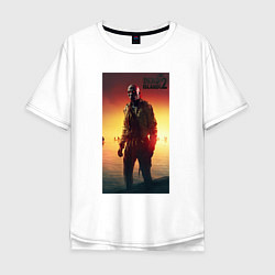 Мужская футболка оверсайз Dead island 2 zombie