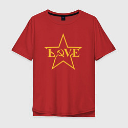 Мужская футболка оверсайз Love СССР