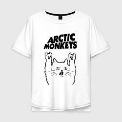 Мужская футболка оверсайз Arctic Monkeys - rock cat