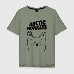 Мужская футболка оверсайз Arctic Monkeys - rock cat