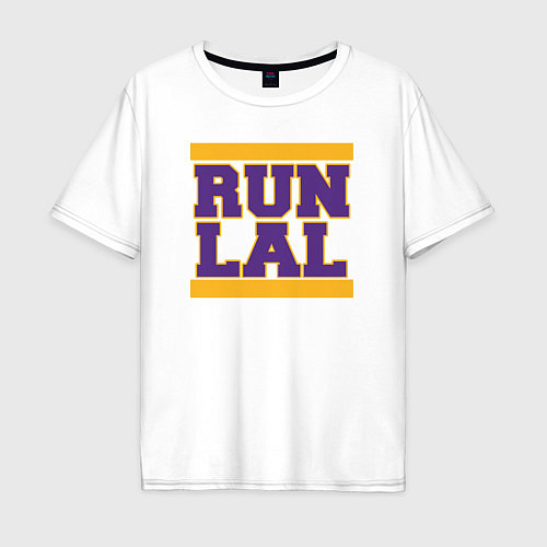 Мужская футболка оверсайз Run Lakers / Белый – фото 1