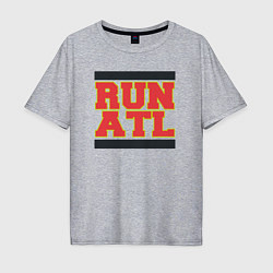 Футболка оверсайз мужская Run Atlanta Hawks, цвет: меланж
