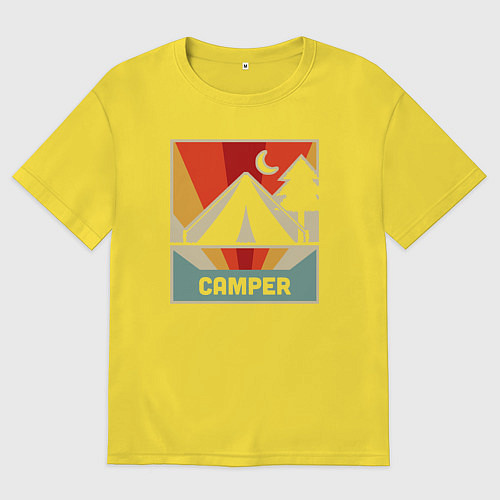 Мужская футболка оверсайз Кемпер / Желтый – фото 1