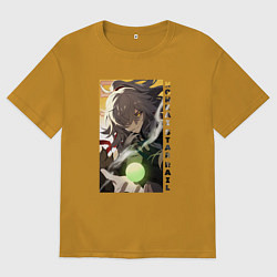 Футболка оверсайз мужская Взгляд Цзин Юаня, цвет: горчичный