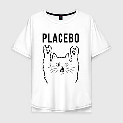 Мужская футболка оверсайз Placebo - rock cat