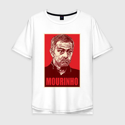 Мужская футболка оверсайз Mourinho / Белый – фото 1