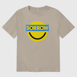 Мужская футболка оверсайз Печаль