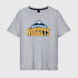 Футболка оверсайз мужская Denver Nuggets, цвет: меланж