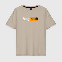 Мужская футболка оверсайз Vag club