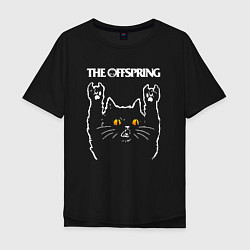 Мужская футболка оверсайз The Offspring rock cat