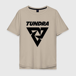 Футболка оверсайз мужская Tundra esports logo, цвет: миндальный