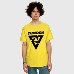 Футболка оверсайз мужская Tundra esports logo, цвет: желтый — фото 2