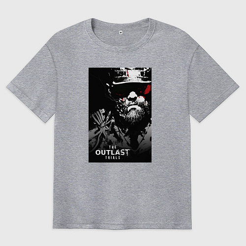 Мужская футболка оверсайз The Outlast Trials Лиланд Койл / Меланж – фото 1