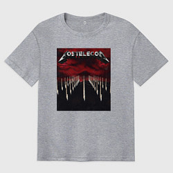 Футболка оверсайз мужская Ростелеком Металлика, цвет: меланж