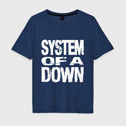 Мужская футболка оверсайз SoD - System of a Down / Тёмно-синий – фото 1