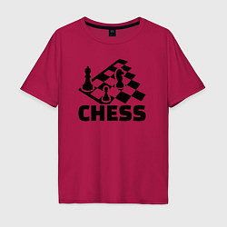 Мужская футболка оверсайз Chess game